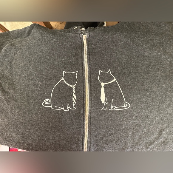 The Oatmeal’s “The Bob Cats” Hoodie - Heather Grey - Picture 4 of 9